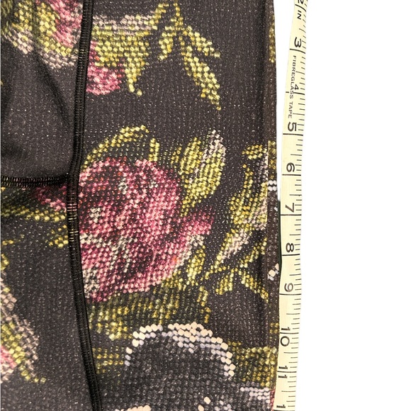 Lululemon Athletica Womens Wunder Under Leggings Multicolor Floral 24 Inch Waist - Picture 3 of 6